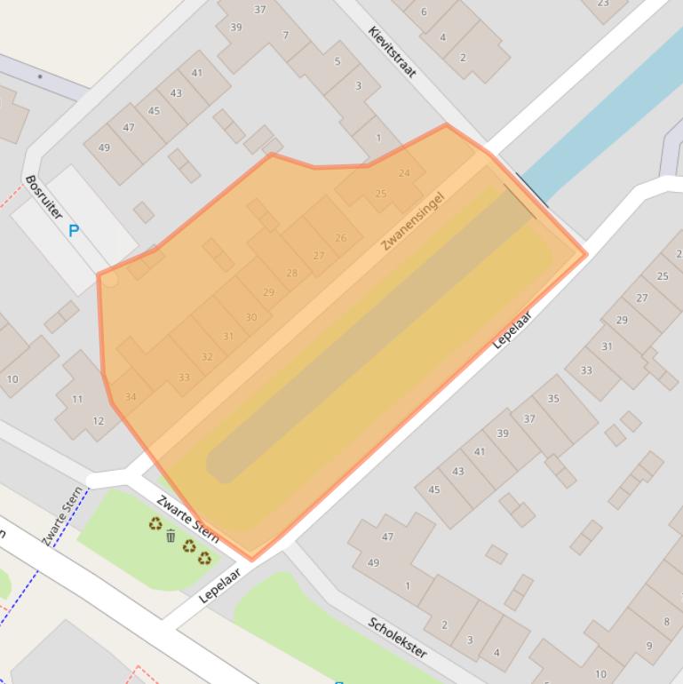 Kaart van postcodegebied 3435EB.