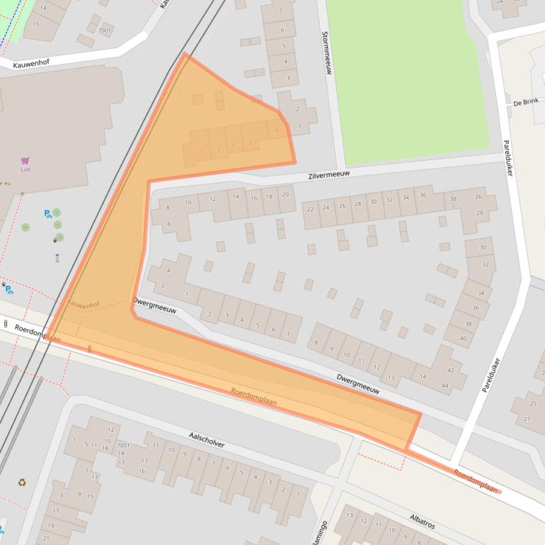 Kaart van postcodegebied 3435EG.