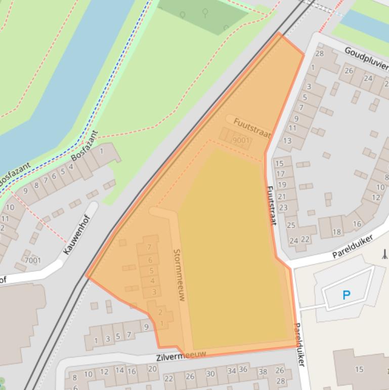 Kaart van postcodegebied 3435EJ.