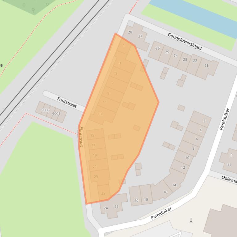 Kaart van postcodegebied 3435ES.