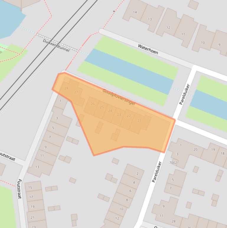 Kaart van postcodegebied 3435EW.