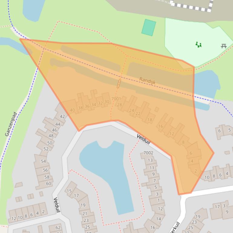 Kaart van postcodegebied 3435GP.