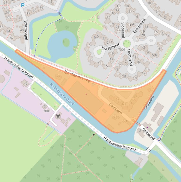 Kaart van postcodegebied 3435PB.