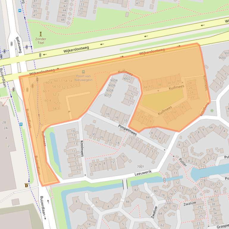 Kaart van postcodegebied 3435RG.