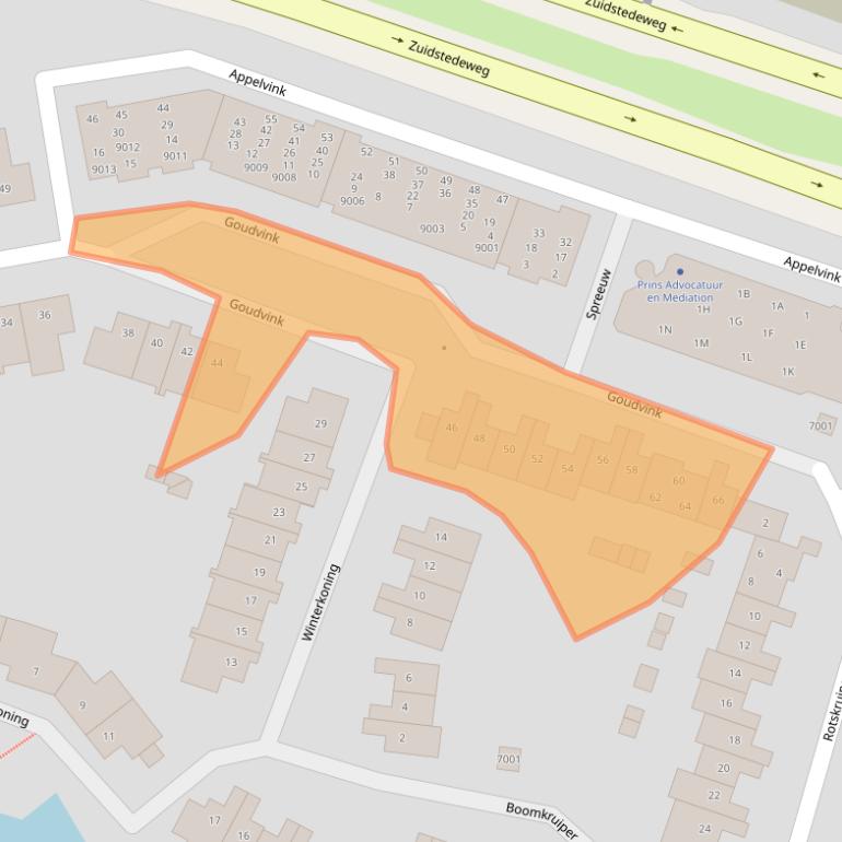 Kaart van postcodegebied 3435RK.