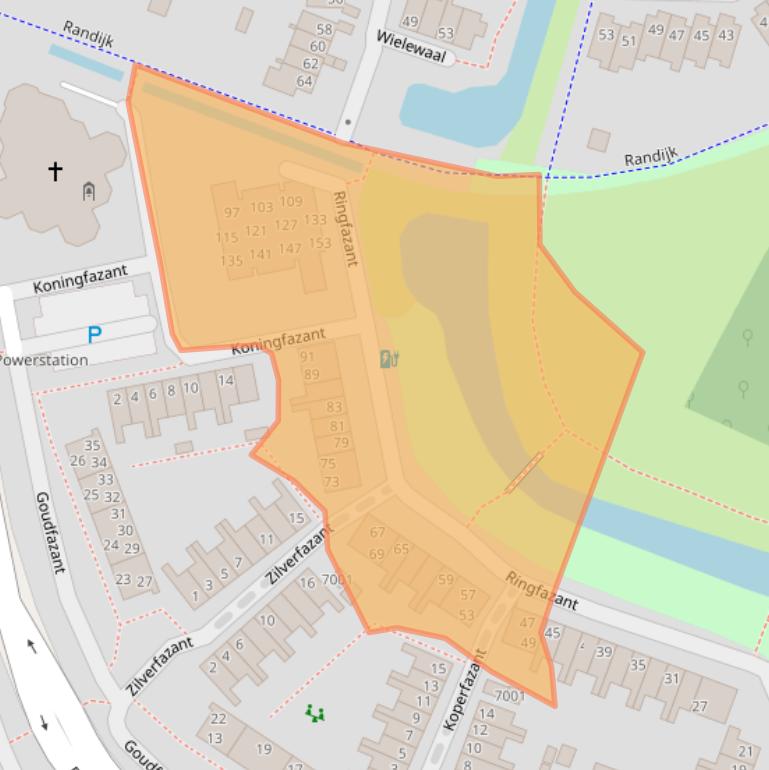Kaart van postcodegebied 3435SG.