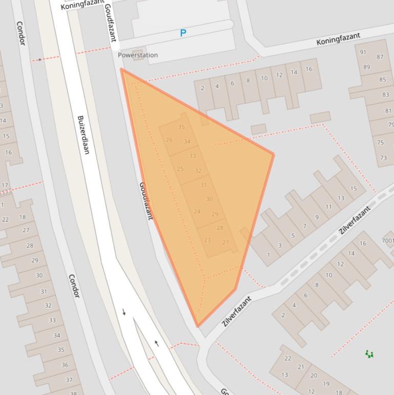 Kaart van postcodegebied 3435SJ.