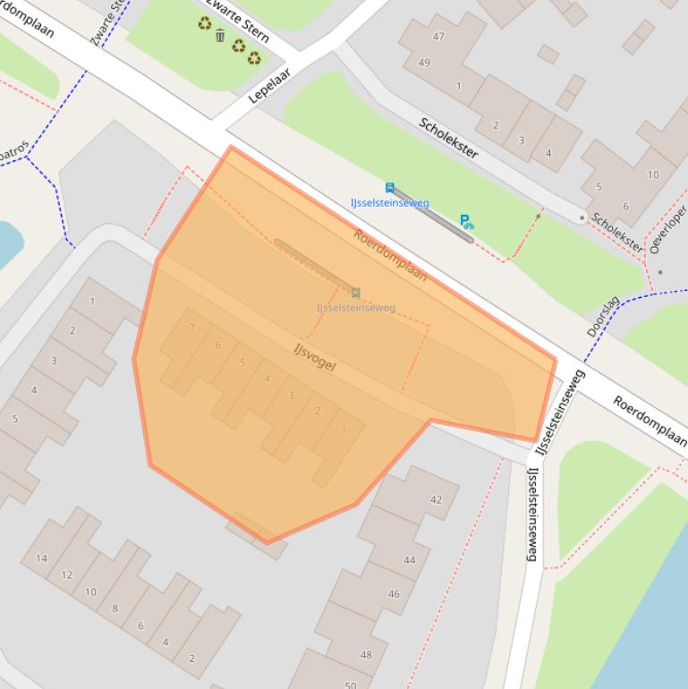 Kaart van postcodegebied 3435VA.