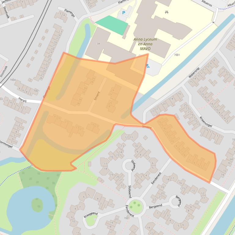 Kaart van postcodegebied 3435VJ.