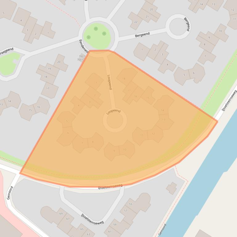 Kaart van postcodegebied 3435VL.