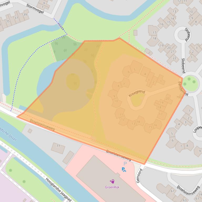 Kaart van postcodegebied 3435VN.