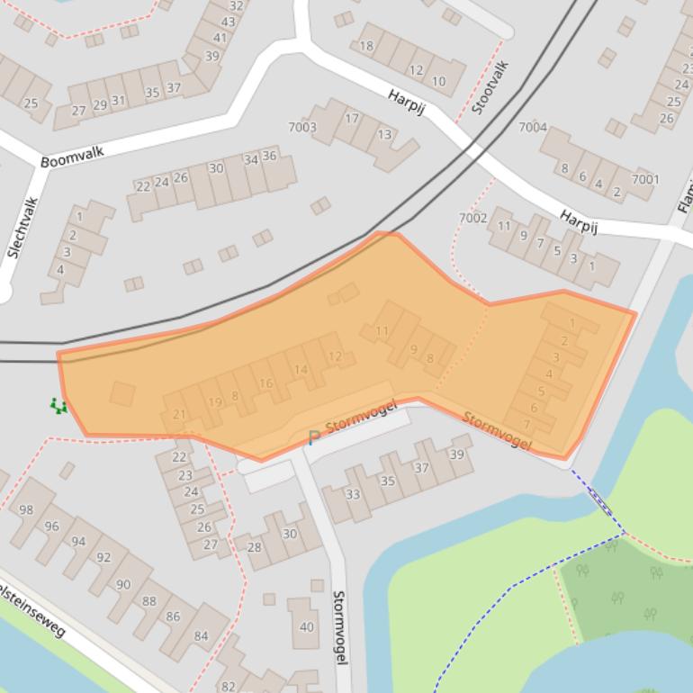 Kaart van postcodegebied 3435XJ.