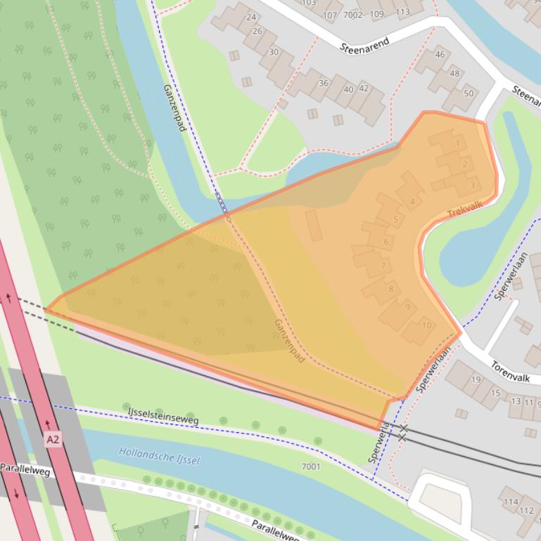Kaart van postcodegebied 3435ZP.
