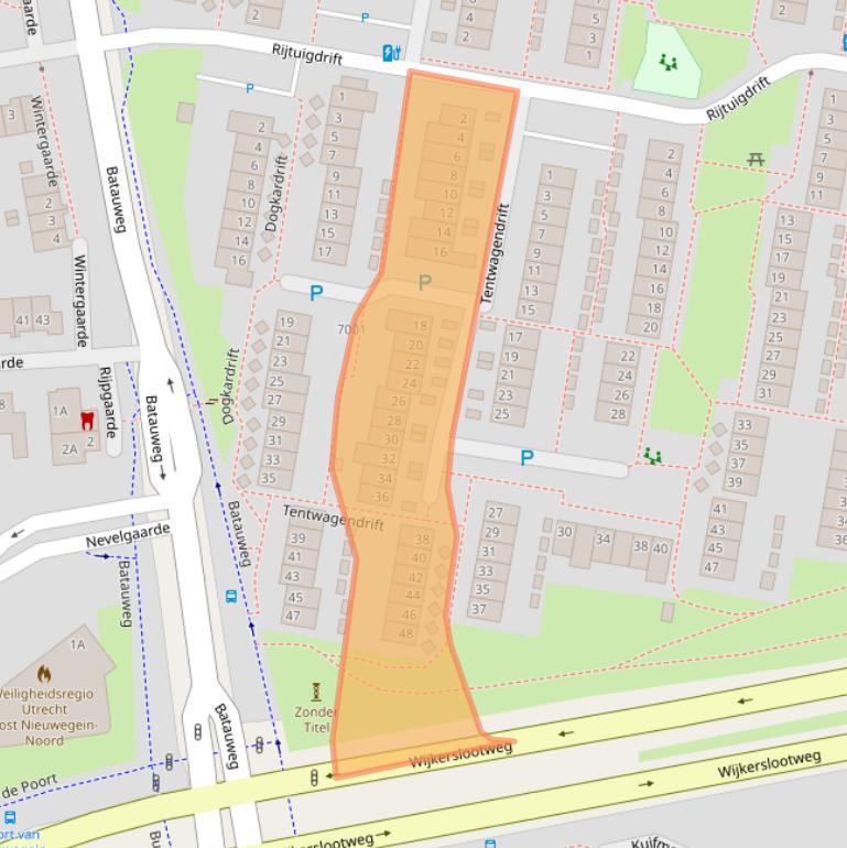 Kaart van postcodegebied 3436AD.