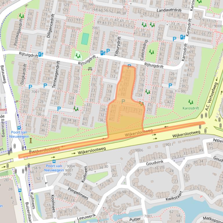 Kaart van postcodegebied 3436AH.