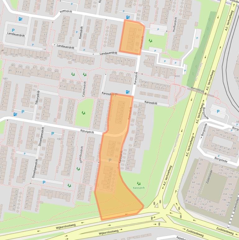 Kaart van postcodegebied 3436AR.