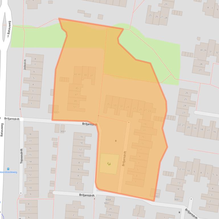 Kaart van postcodegebied 3436BB.