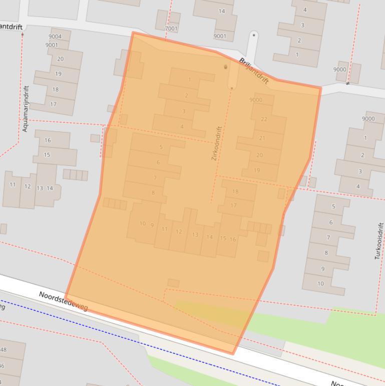 Kaart van postcodegebied 3436BE.