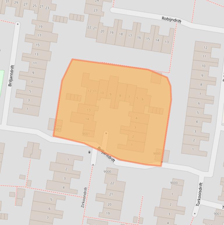 Kaart van postcodegebied 3436BH.
