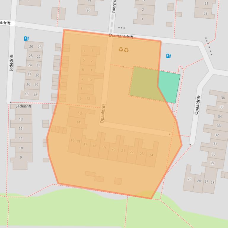 Kaart van postcodegebied 3436BL.