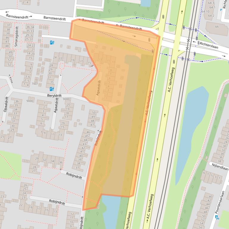 Kaart van postcodegebied 3436BS.