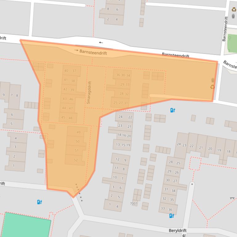 Kaart van postcodegebied 3436BW.