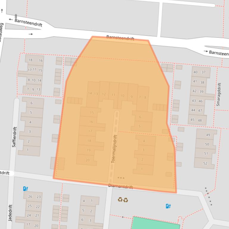 Kaart van postcodegebied 3436BX.