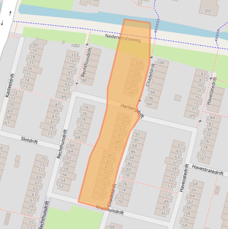 Kaart van postcodegebied 3436CM.