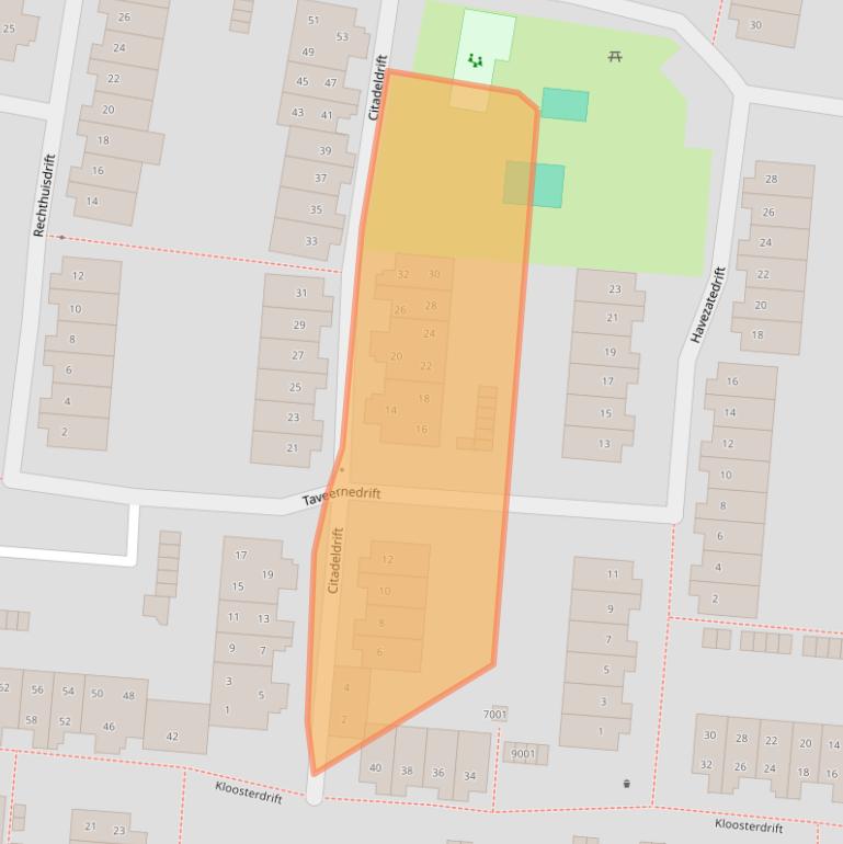 Kaart van postcodegebied 3436CN.