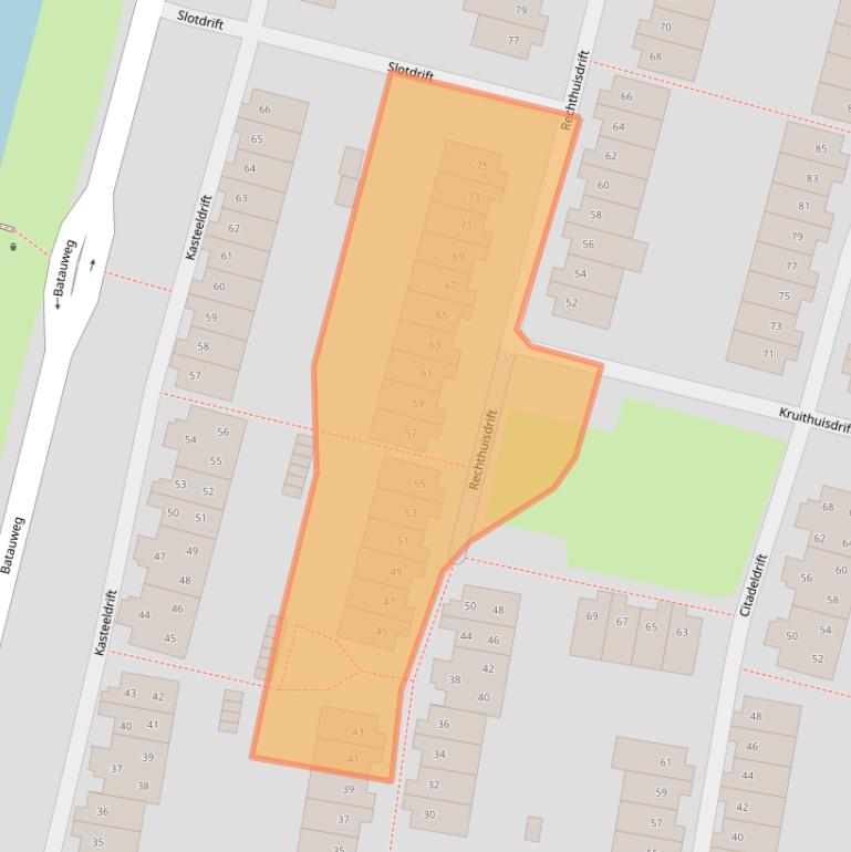 Kaart van postcodegebied 3436CT.