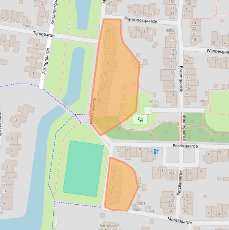 Kaart van postcodegebied 3436GG.