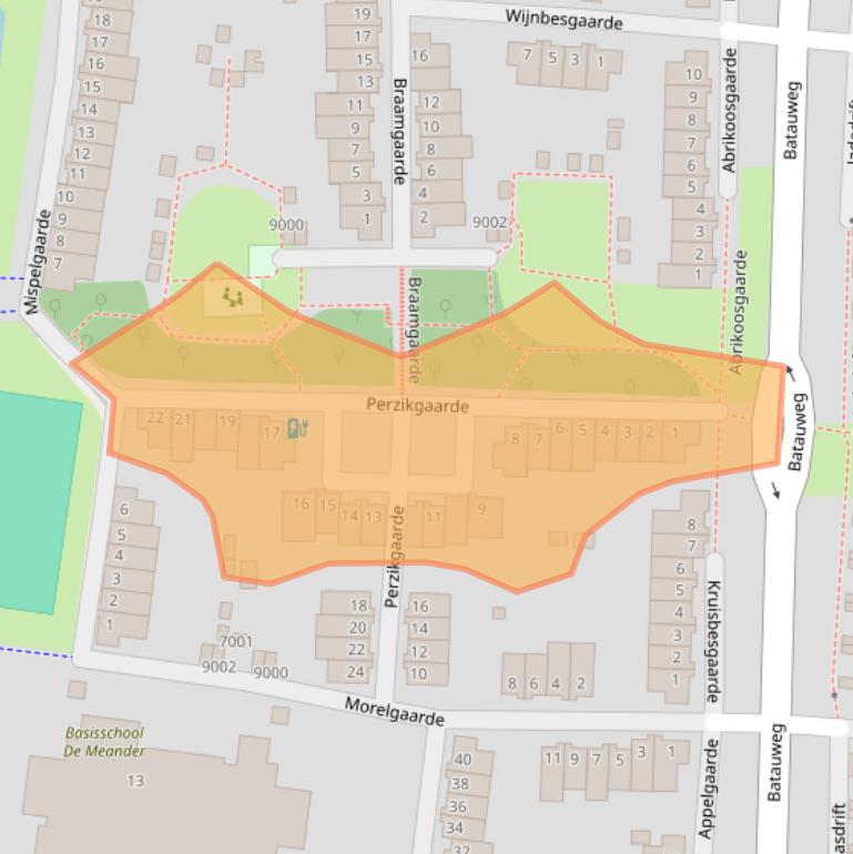 Kaart van postcodegebied 3436GJ.