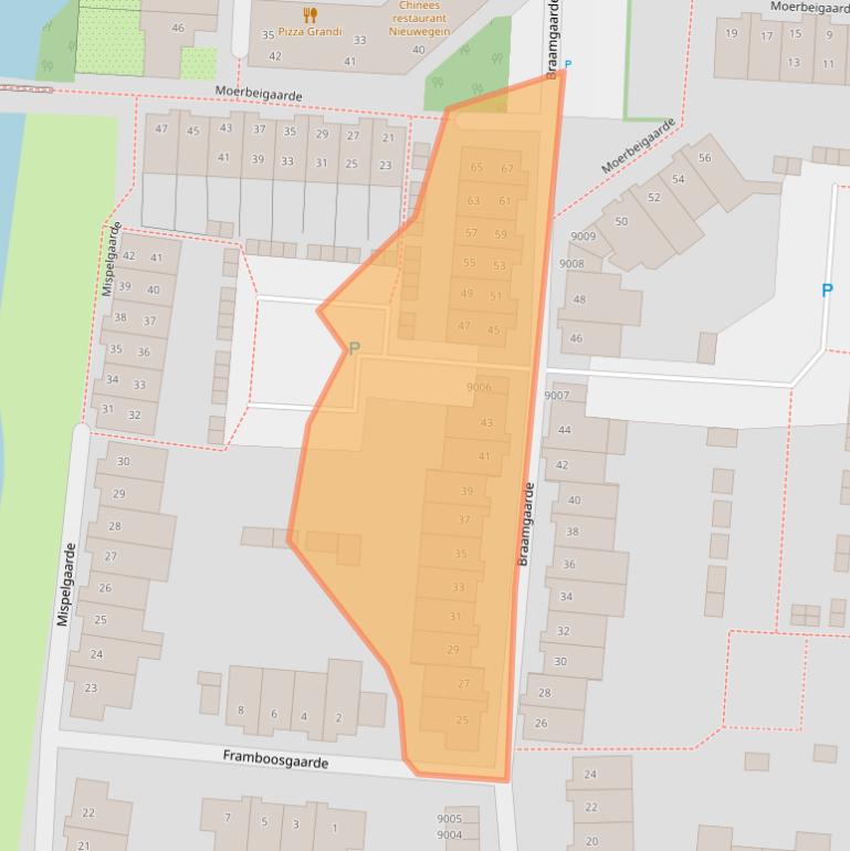 Kaart van postcodegebied 3436GM.
