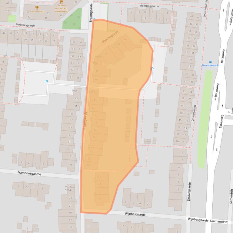 Kaart van postcodegebied 3436GP.