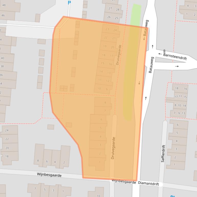 Kaart van postcodegebied 3436GT.