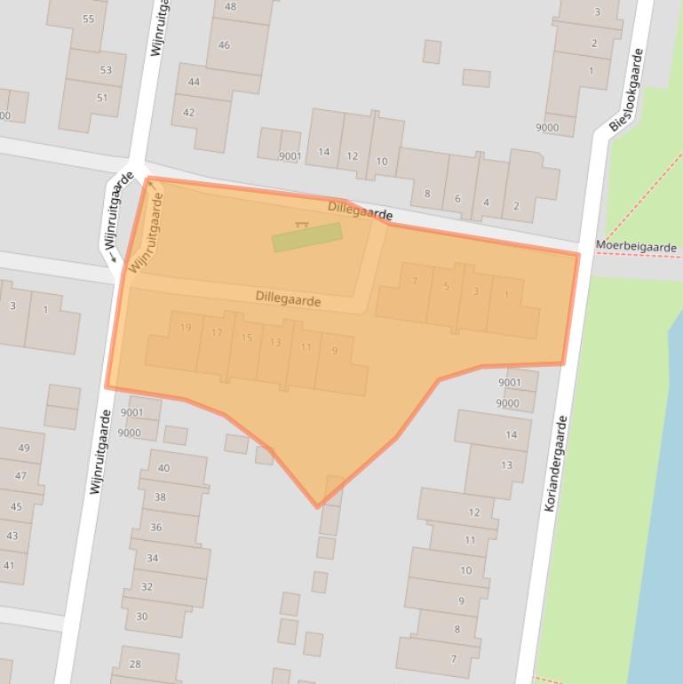 Kaart van postcodegebied 3436HB.