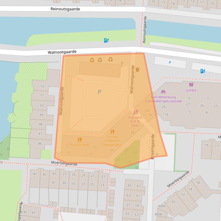Kaart van postcodegebied 3436JC.