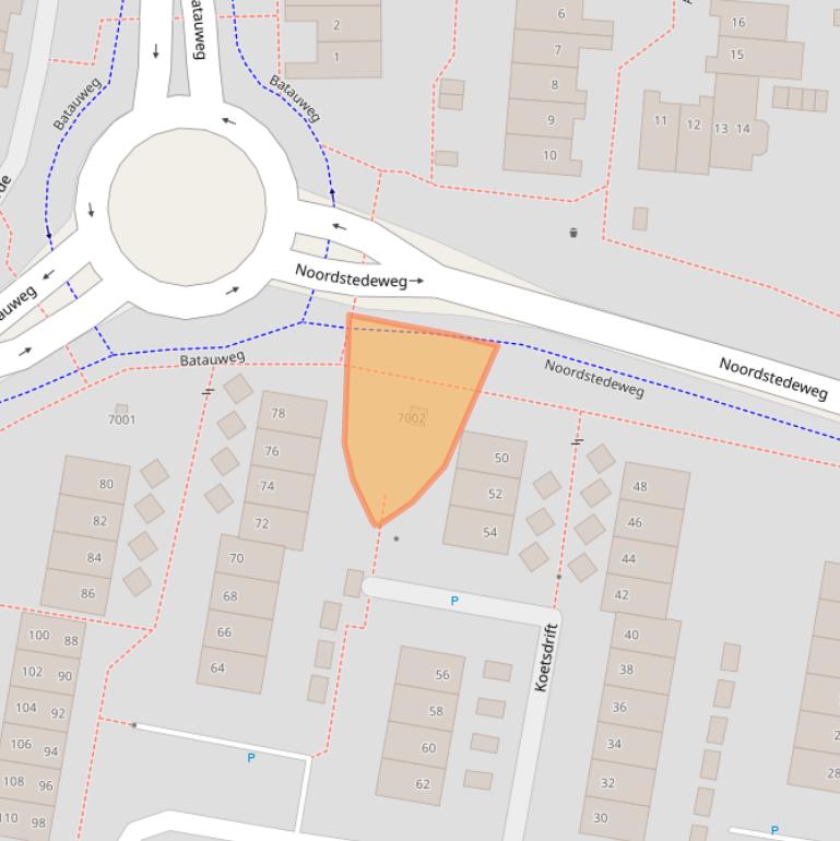 Kaart van postcodegebied 3436KC.