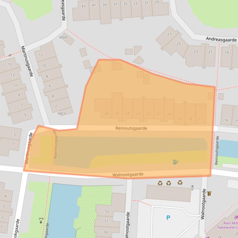 Kaart van postcodegebied 3436RB.