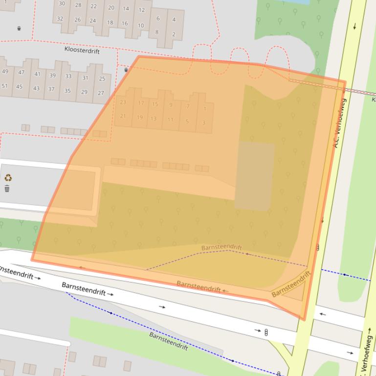 Kaart van postcodegebied 3436TC.