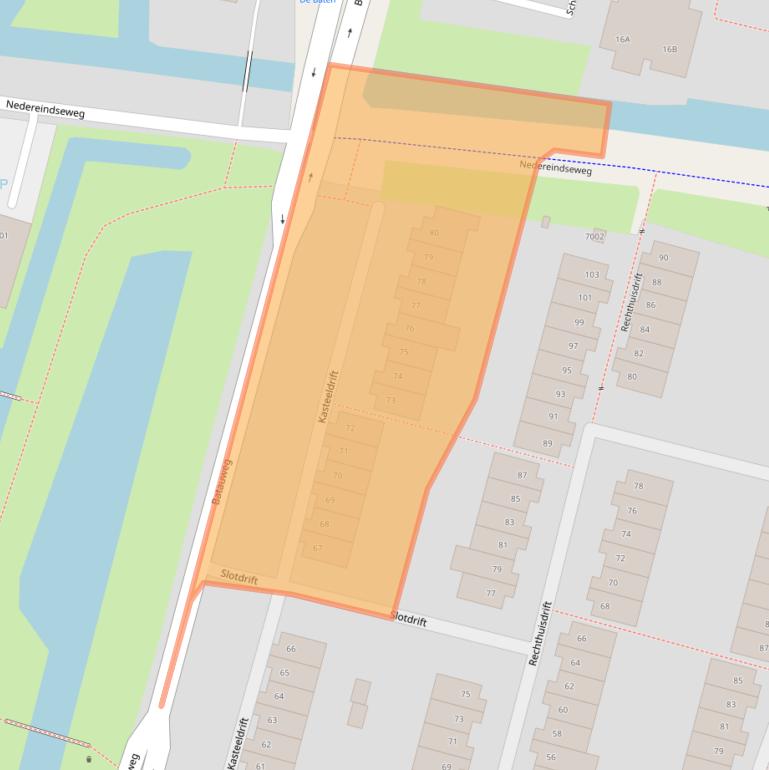 Kaart van postcodegebied 3436TR.