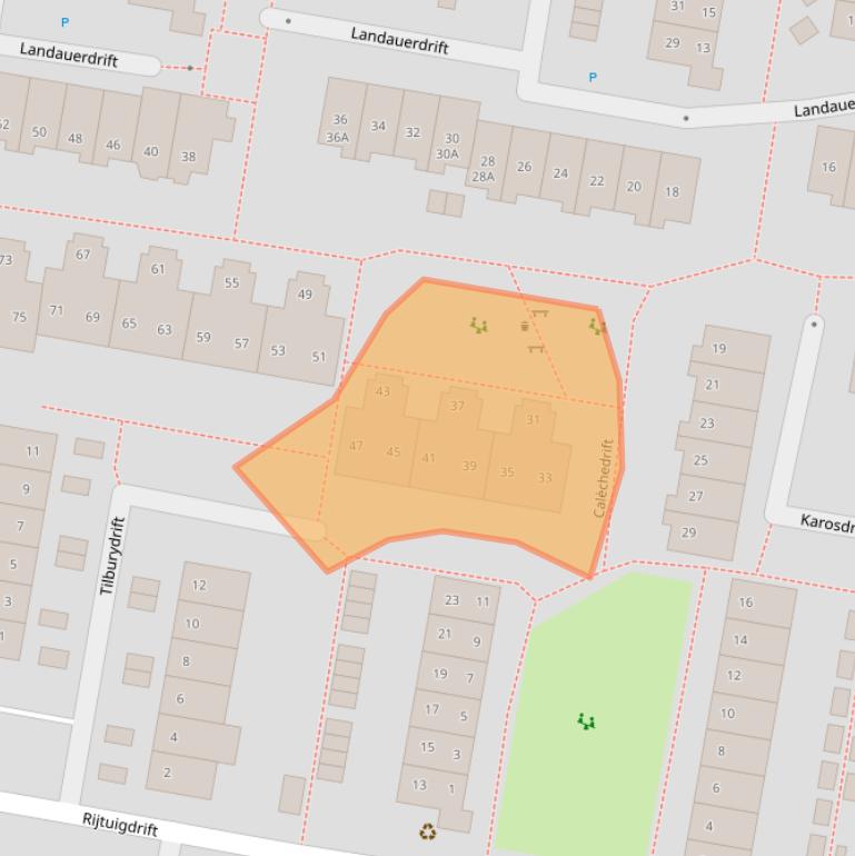 Kaart van postcodegebied 3436XB.