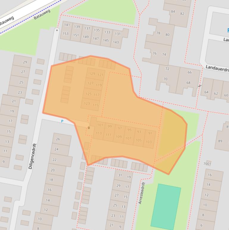 Kaart van postcodegebied 3436XD.