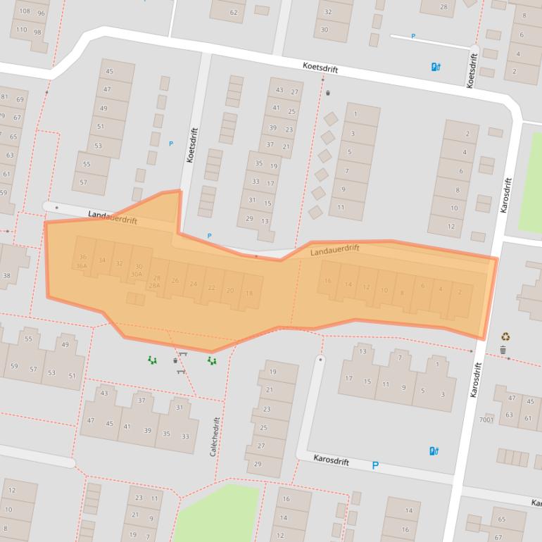 Kaart van postcodegebied 3436XG.