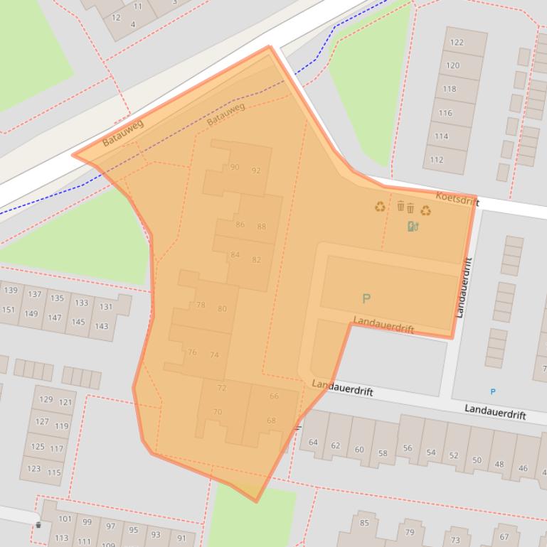 Kaart van postcodegebied 3436XJ.