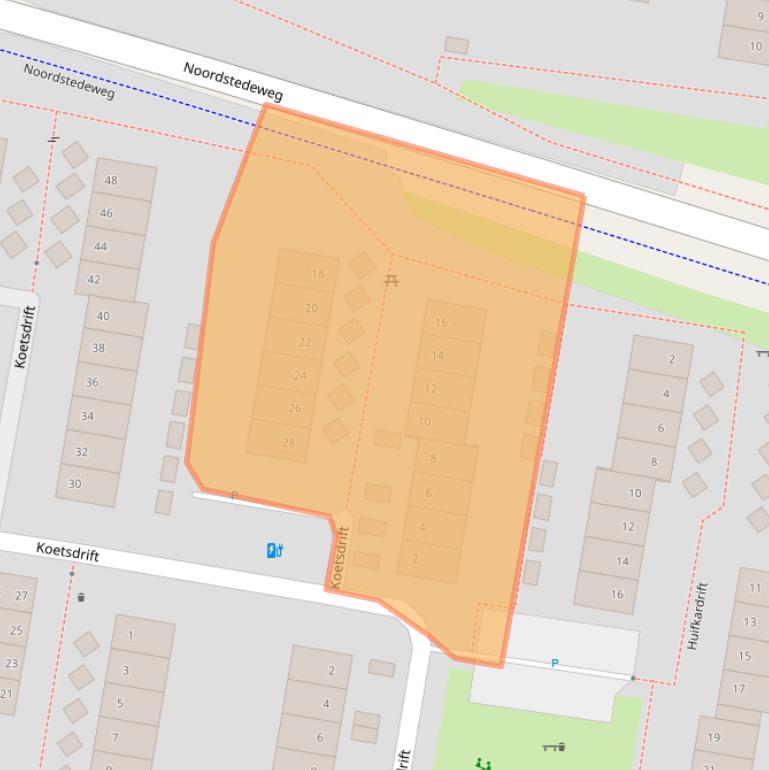 Kaart van postcodegebied 3436XM.