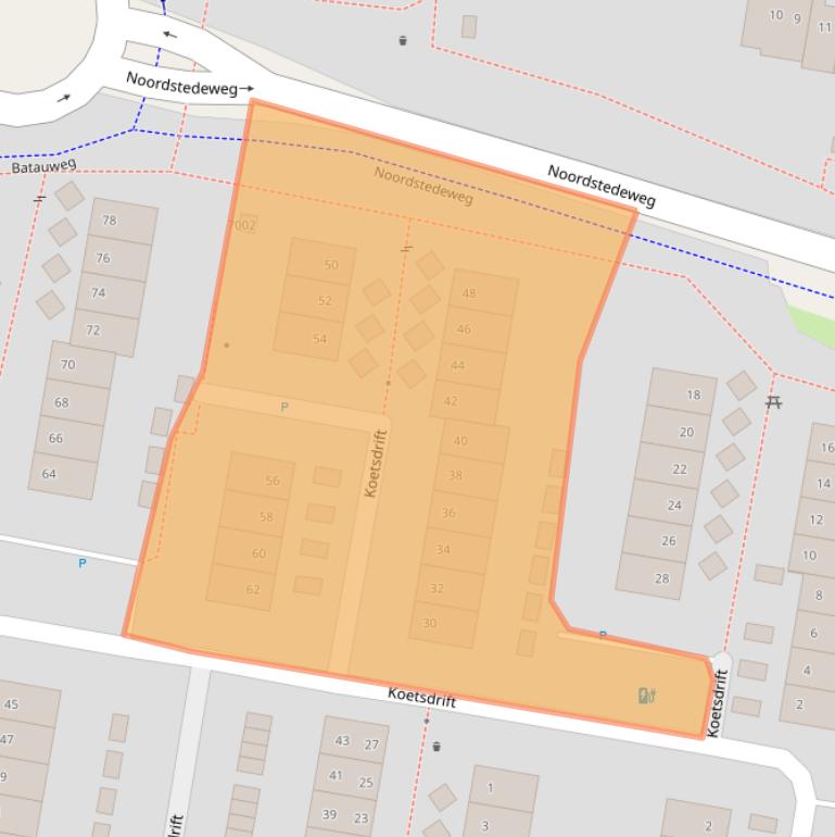 Kaart van postcodegebied 3436XN.