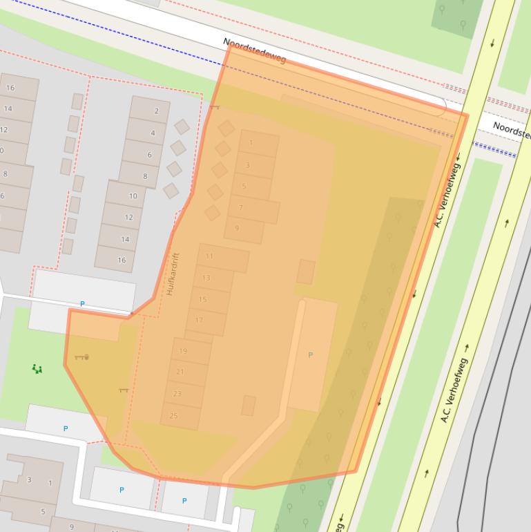 Kaart van postcodegebied 3436XS.