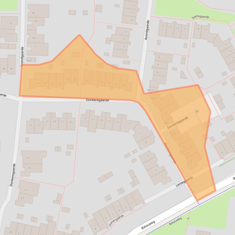 Kaart van postcodegebied 3436ZE.