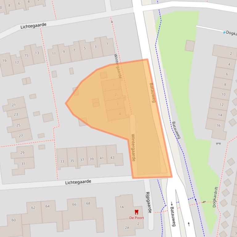 Kaart van postcodegebied 3436ZP.